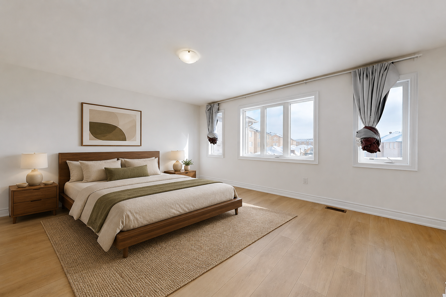 Primary bedroom with 5-piece ensuite and walk-in closet