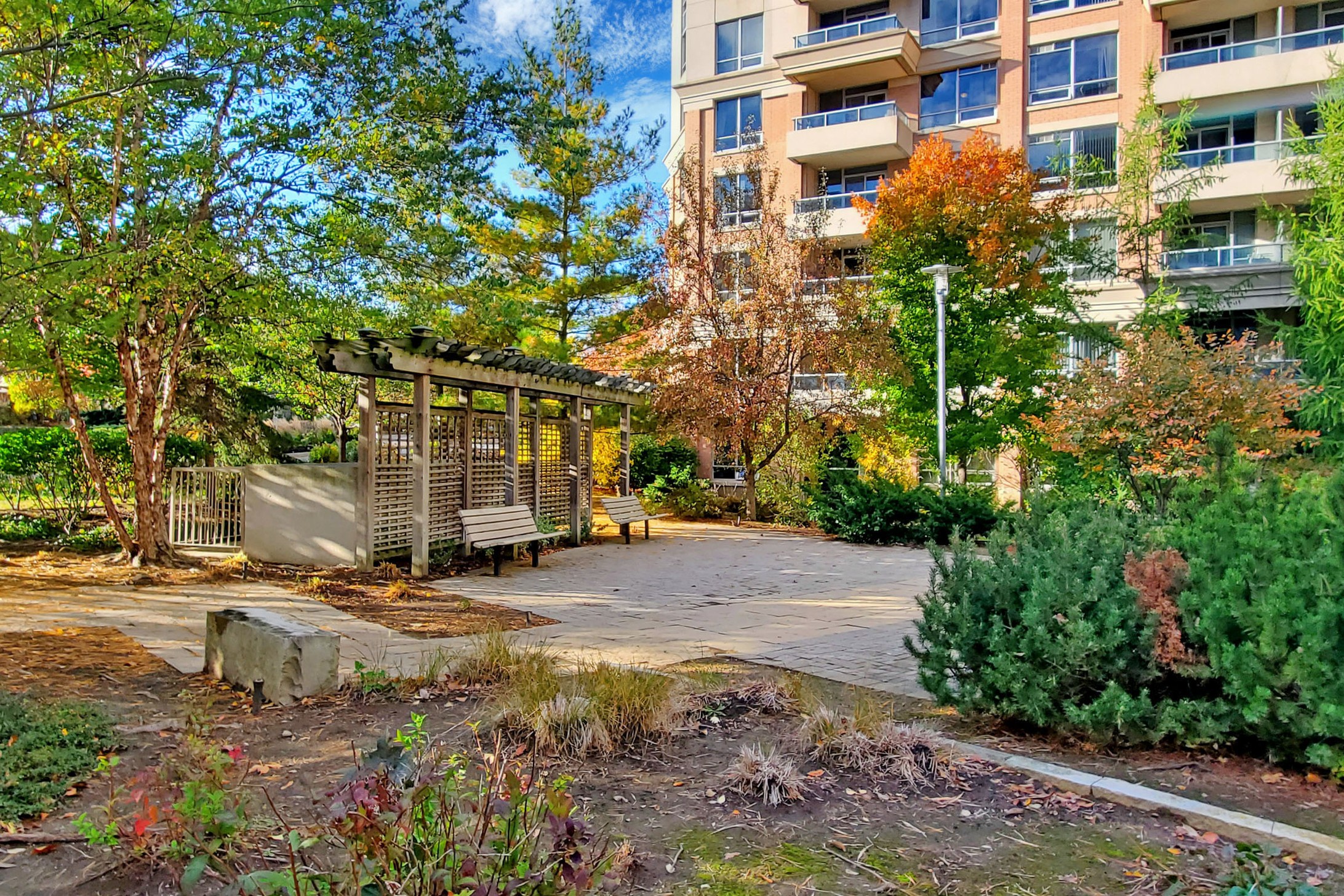 Beautifully landscaped garden grounds